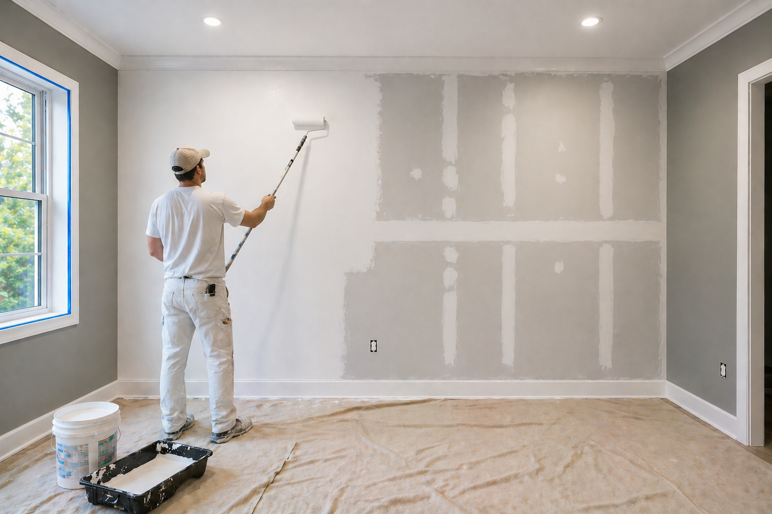 Drywall Repairs and Painting